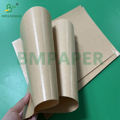 Brązowy papier pakowy powlekany poliestrem klasy spożywczej 40 + 9 do pakowania sztućców 800 mm 900 mm