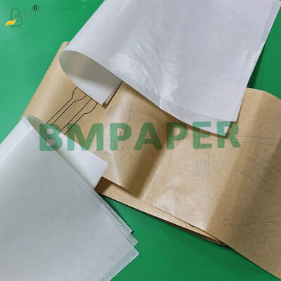 40 g + 9 g polipowanego białego brązowego papieru do opakowań do sztućców 120 mm 160 mm Food Safe