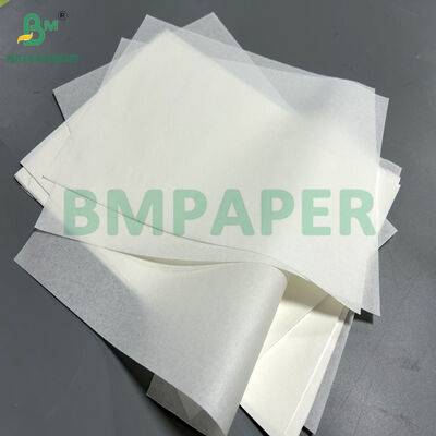 35 gm 40 gm Biały papier tłuszczoodporny do torebek do szybkiego jedzenia 390 mm 532 mm