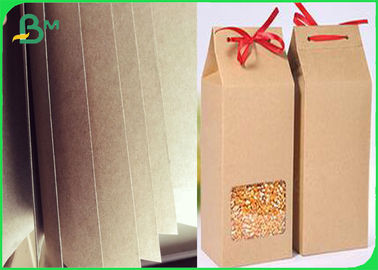 Przetwarzanie z recyklingu Bobina De Papel Kraft 110 - 220gm Wypakowanie odporne na wilgoć
