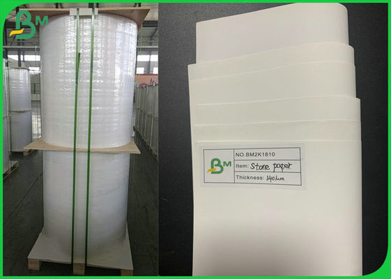 300g 450g Gładki biały papier kamienny na czasopisma wodoodporny / recyklingowany