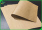 Brązowy papier pakowy o gramaturze 250 g / m2 do robienia pudełek do pakowania sałatek