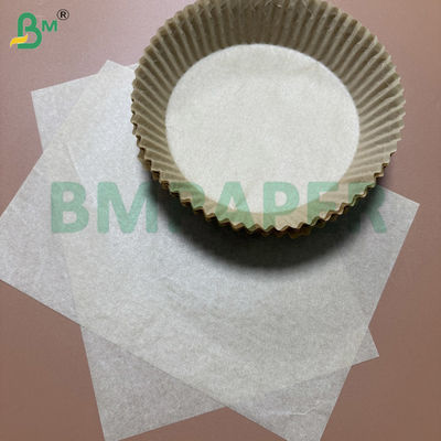 40 gm papier do pieca do smażenia powietrznego z podwójnymi stronami silikonowy brązowy kraft