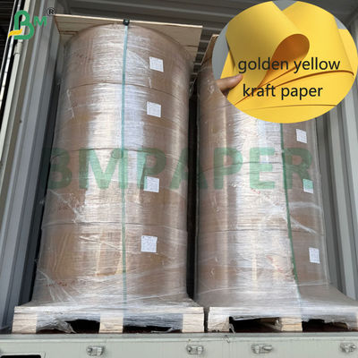 85gsm 90gsm Mocna Wytrzymałość Złoty Żółty Papier Kraft do Kopert 70cm 80cm Rolka
