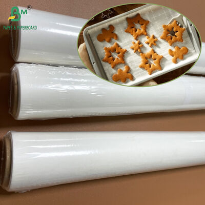 Odporny na wysokie temperatury biały papier do pieczenia o gramaturze 38 g / m2, 15 cali x 30 stóp